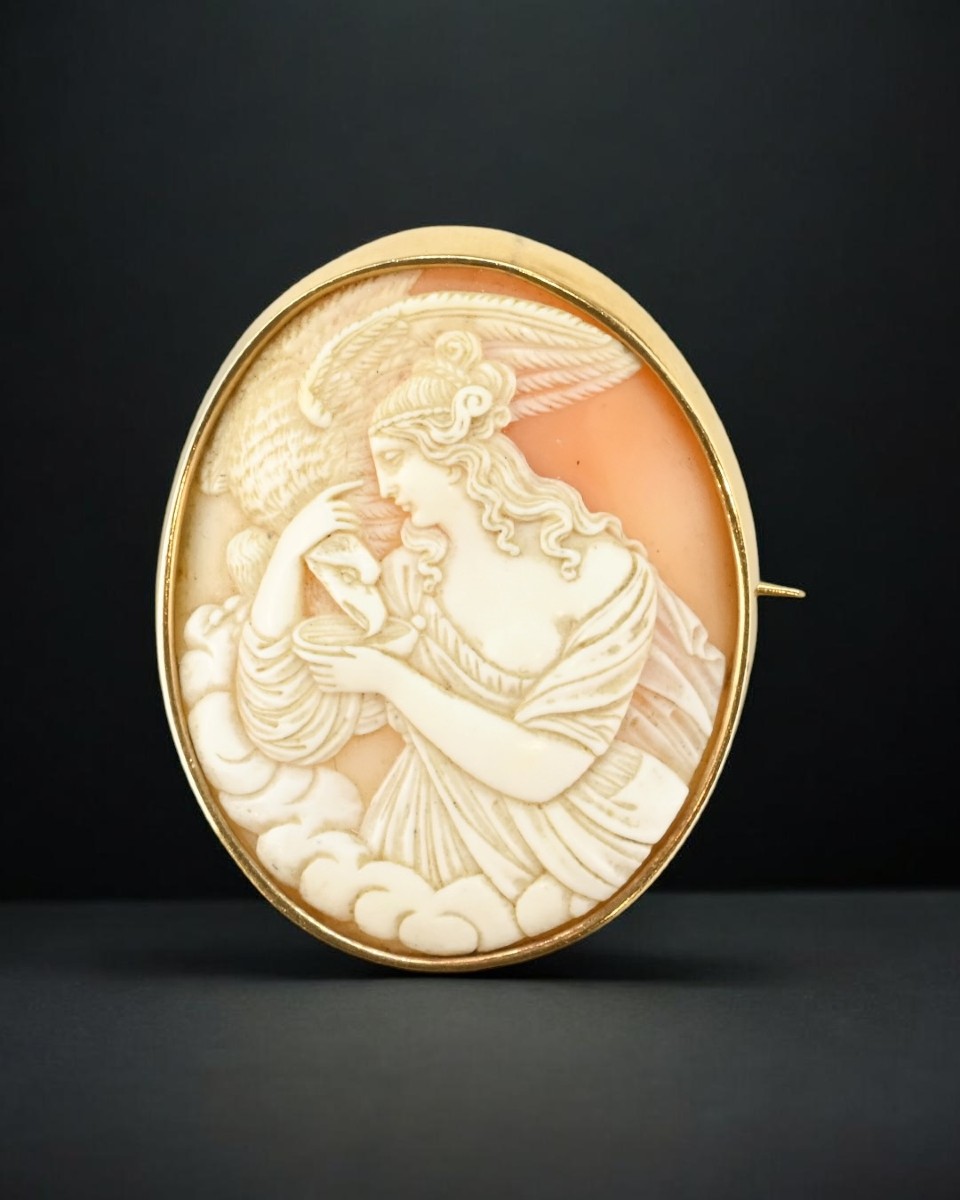 Cammeo Con Cornice in Oro -  Italia Inizio XIX Secolo 